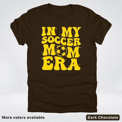 In My Soccer Mom Era – Gold Design - T-Shirt