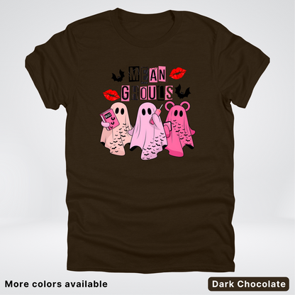 Mean Ghouls Pink Ghosts - T-Shirt