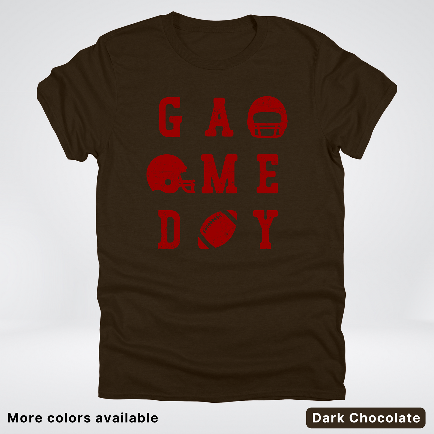Game Day Football 3 x 3 – Maroon Design – T-Shirt
