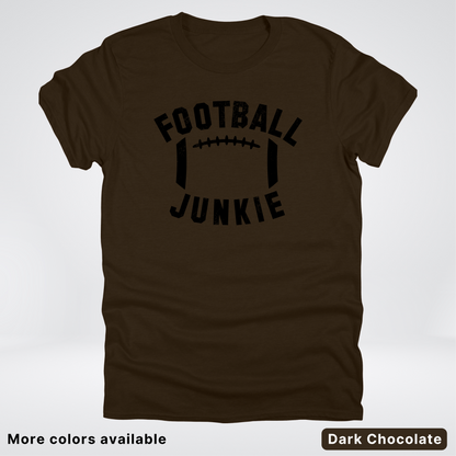 Football Junkie – Black Design - T-Shirt