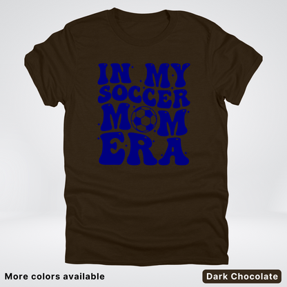 In My Soccer Mom Era – Navy Design - T-Shirt