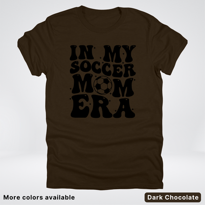 In My Soccer Mom Era – Black Design - T-Shirt