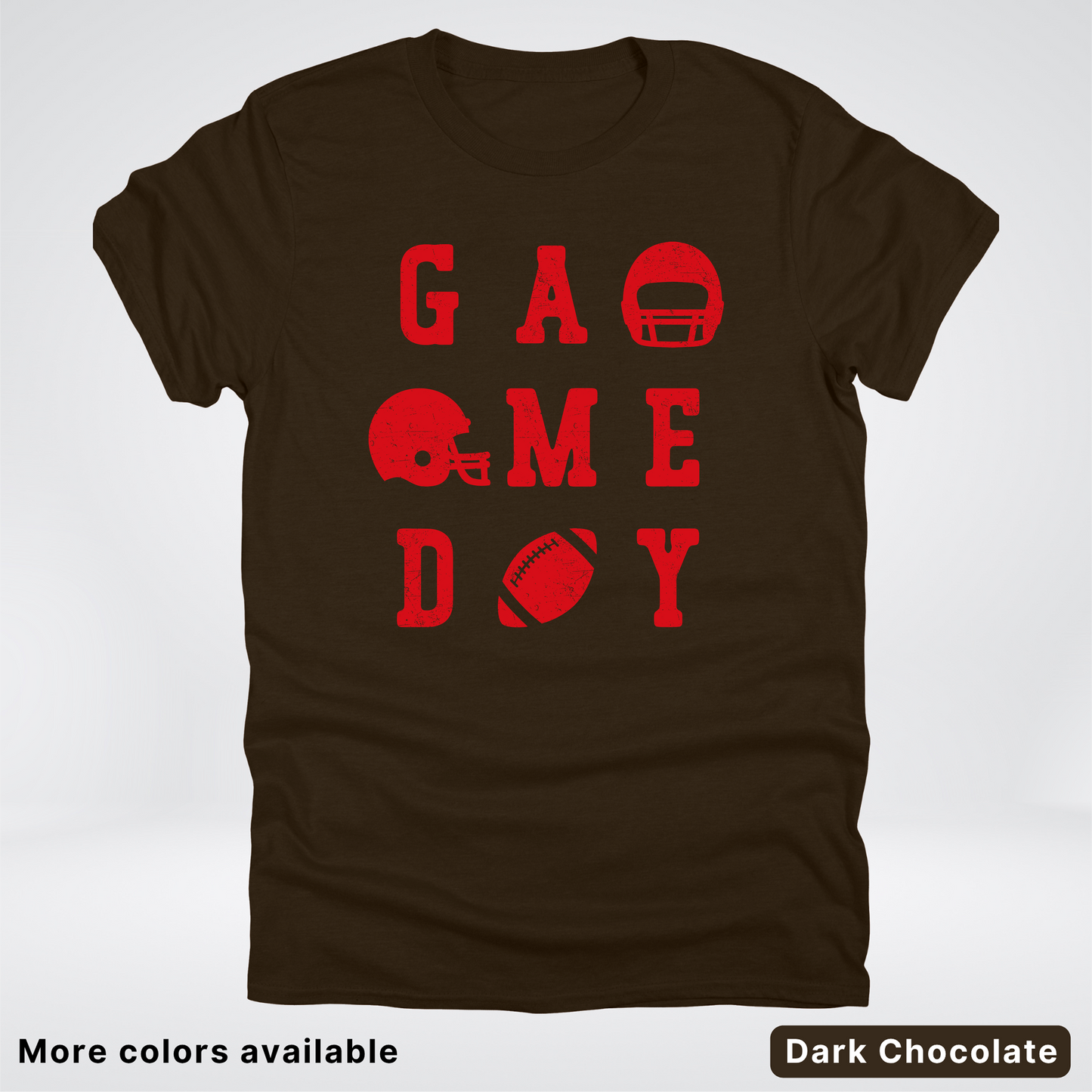 Game Day Football 3 x 3 - Red Design - T-Shirt