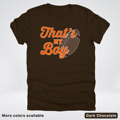 That's My Boy - Orange Design - Football - T-Shirt