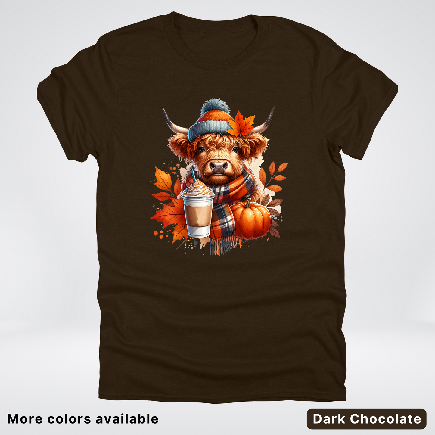 Fall Cow Cold Brew Coffee Pumpkin - T-Shirt