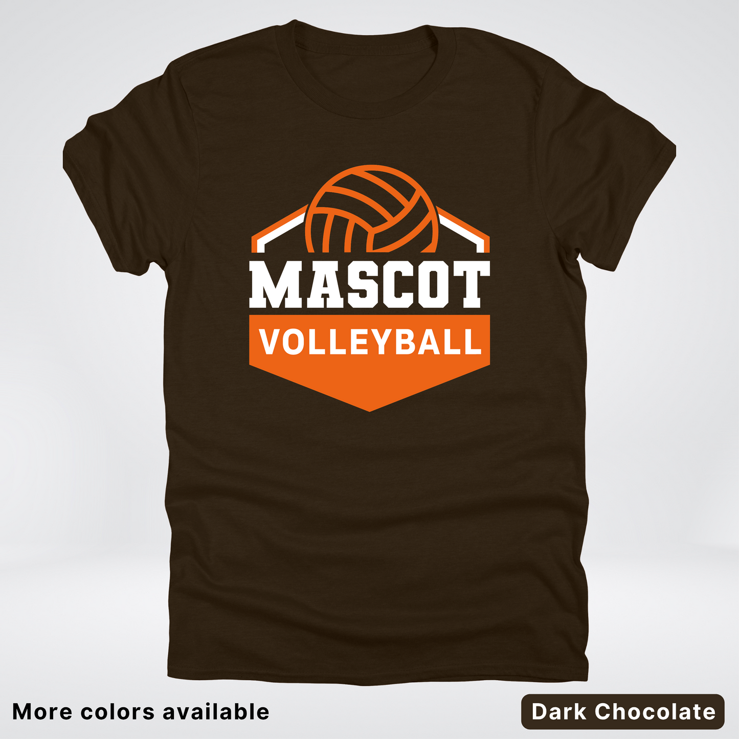 Custom Mascot - Orange - Volleyball Design 70 - T-Shirt
