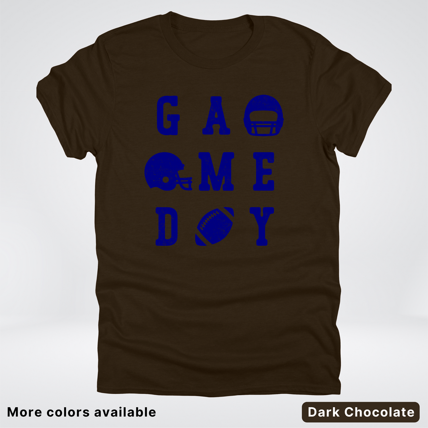 Game Day Football 3 x 3 - Navy Design - T-Shirt
