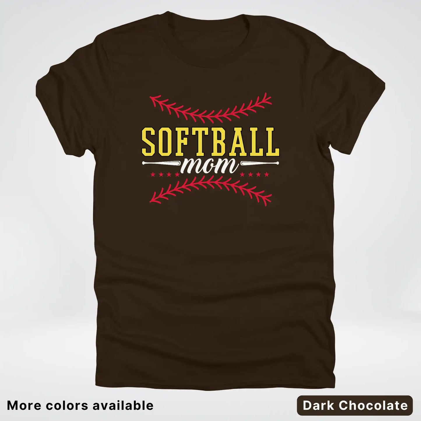Softball Mom - White Design - T-Shirt