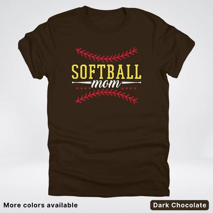 Softball Mom - White Design - T-Shirt