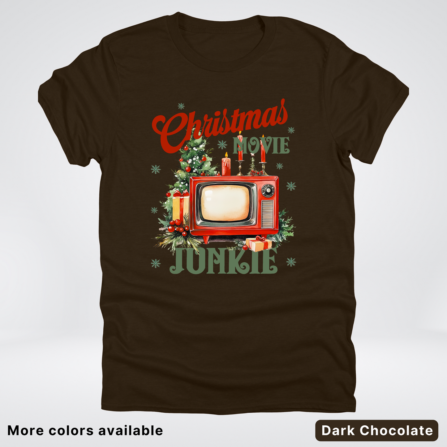Vintage Christmas Movie Lover - T-Shirt