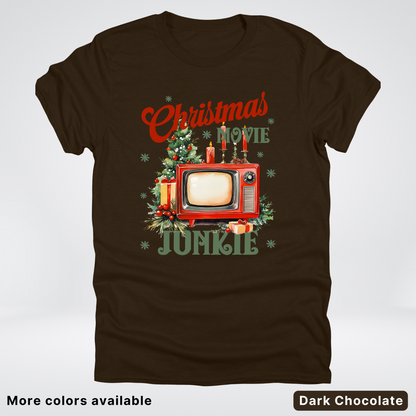 Vintage Christmas Movie Lover - T-Shirt