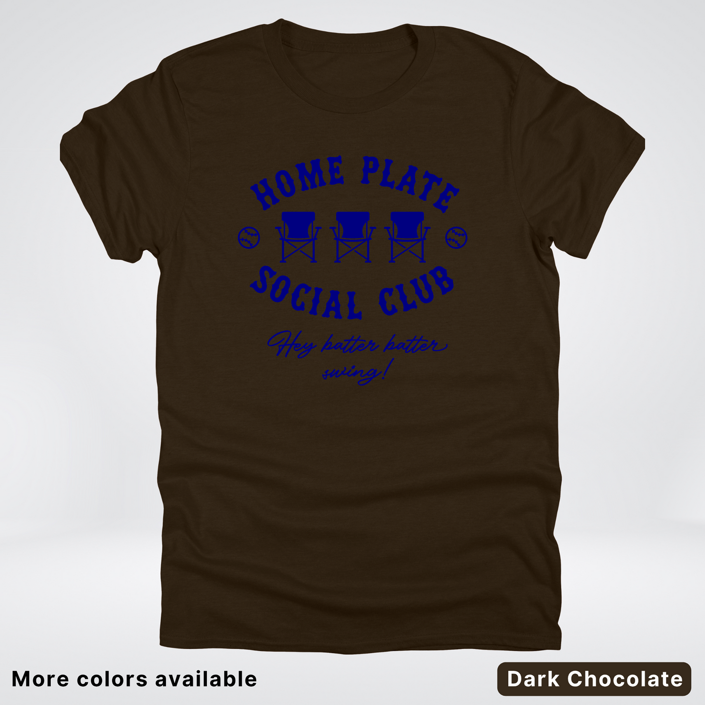 Home Plate Social Club – Navy Design - T-Shirt