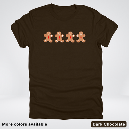 4 Gingerbread Men - T-Shirt