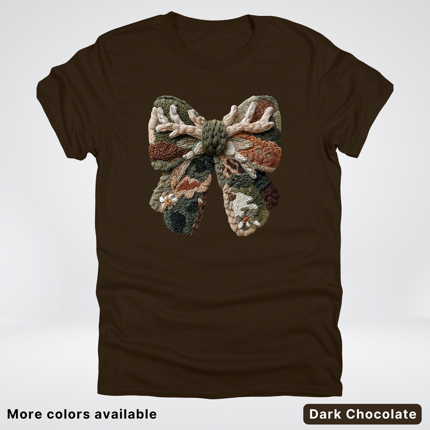 Woodland Winter Bow Hook Yard Faux - T-Shirt