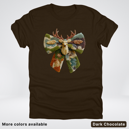 Neutral Woodland Bow Hook Yard Faux - T-Shirt
