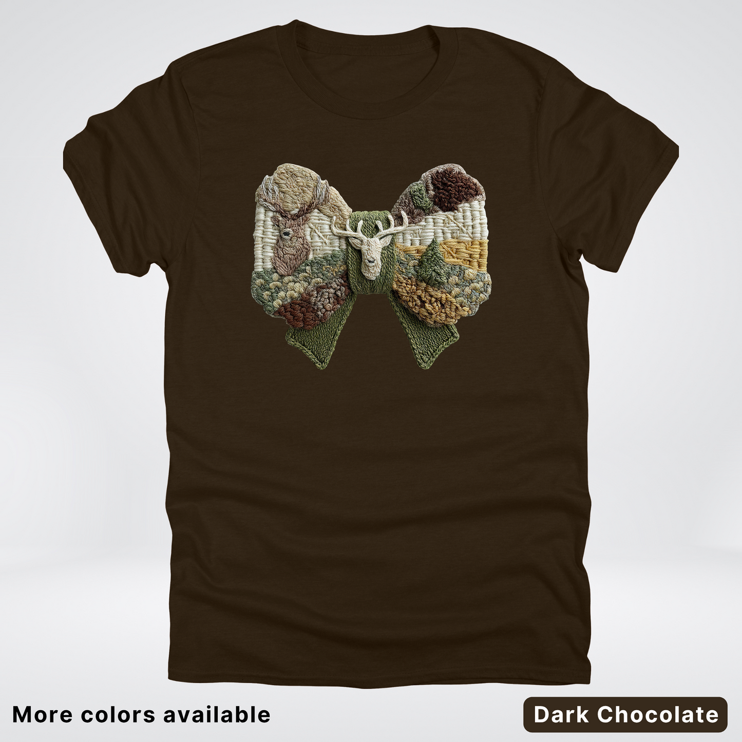 Rocking Horse Holiday Bow – Hook Yard Faux Look - T-Shirt