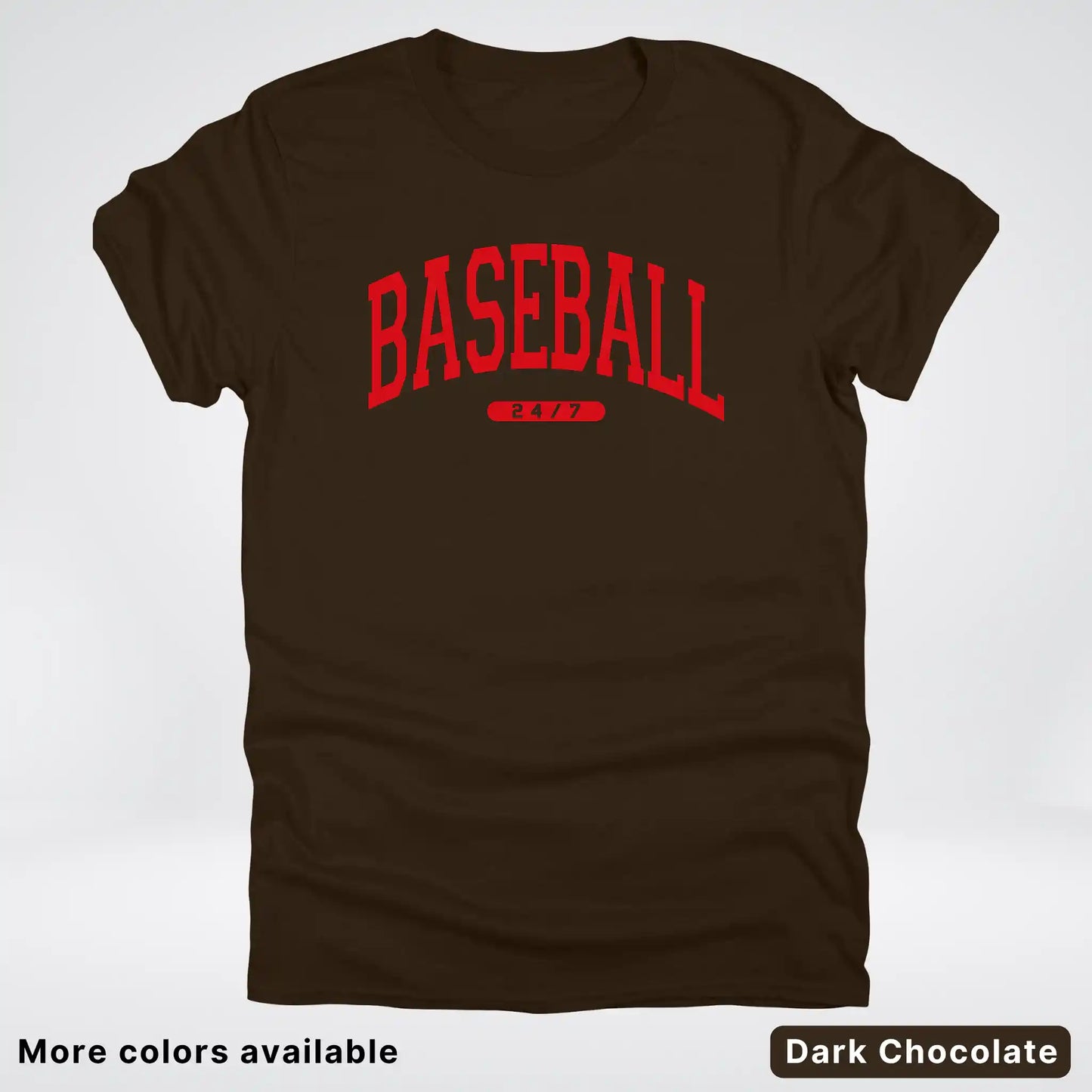 Baseball 24/7 – Red Design - T-Shirt