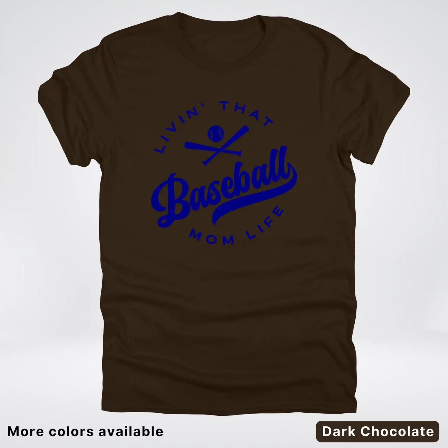 Livin' That Baseball Mom Life - Navy Design -T-Shirt