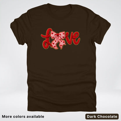 Love Bow Hook Yard Faux - T-Shirt
