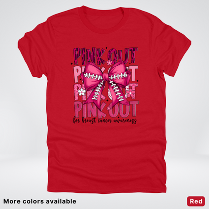 Coquette Football Laced Pink Out - T-Shirt