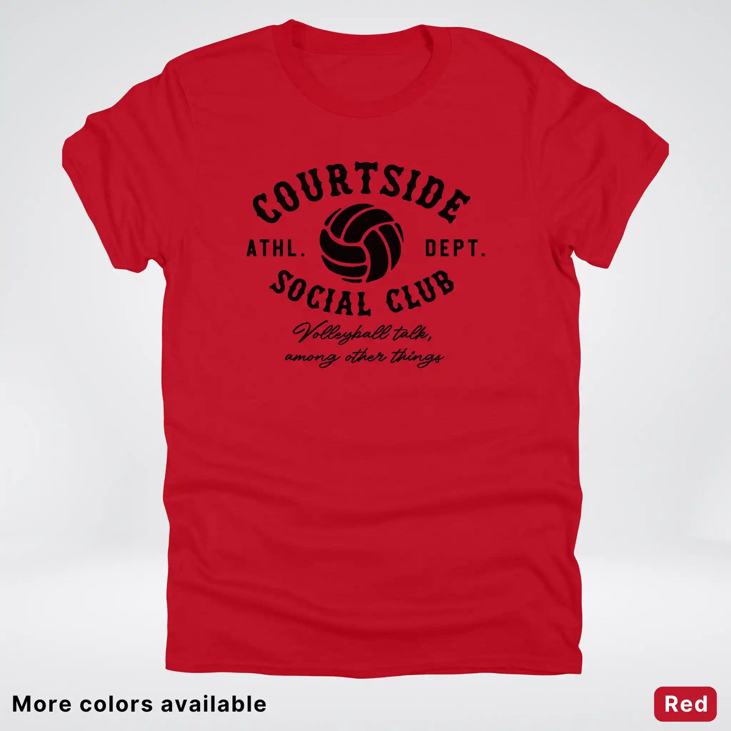 Courtside Social Club – Black Design – Volleyball - T-Shirt