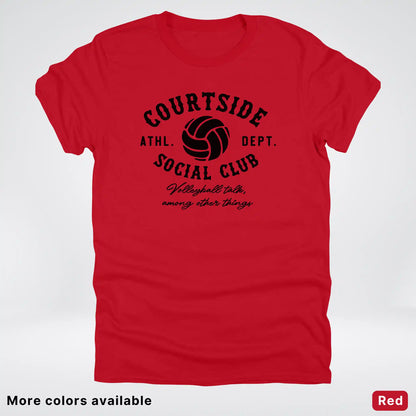 Courtside Social Club – Black Design – Volleyball - T-Shirt