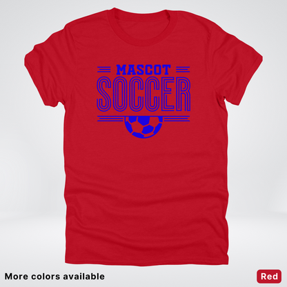 Custom Mascot – Blue Design 16 - Soccer T-Shirt