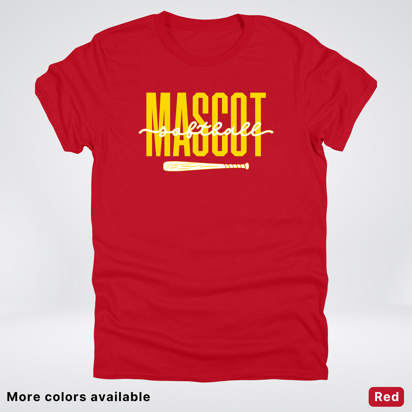 Custom Mascot – Gold - Softball Design 31 T-Shirt