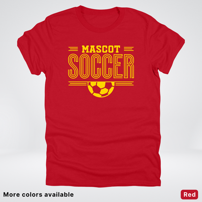 Custom Mascot – Gold Design 17 - Soccer T-Shirt