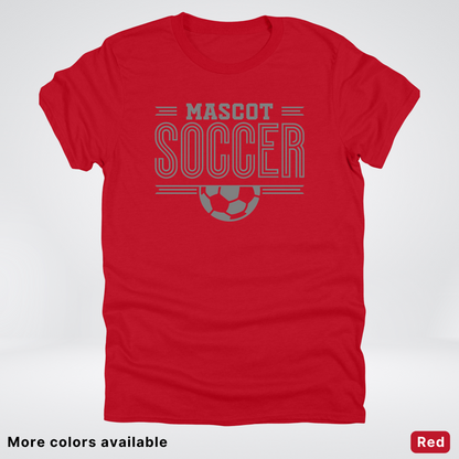 Custom Mascot – Gray Design 14 - Soccer T-Shirt