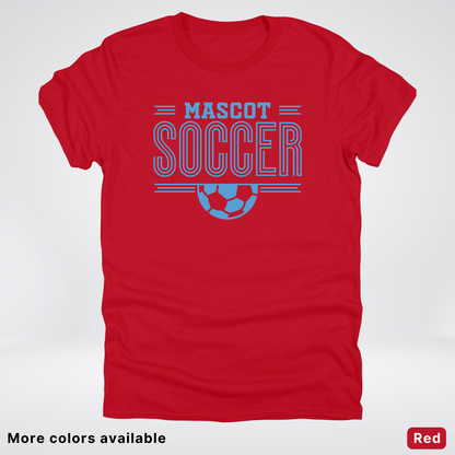 Custom Mascot – Light Blue Design 23 - Soccer T-Shirt