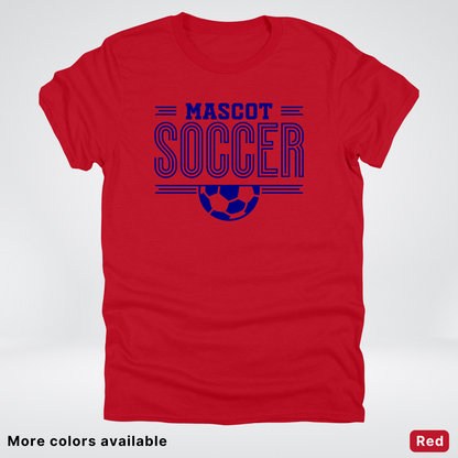 Custom Mascot – Navy Design 22 - Soccer T-Shirt