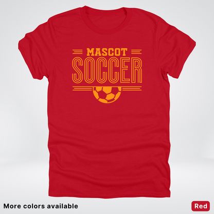 Custom Mascot – Orange Design 20 - Soccer T-Shirt