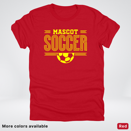 Custom Mascot – Yellow Design 19 - Soccer T-Shirt