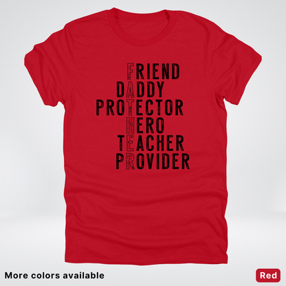 Father Crossword - Black Design – Father’s Day T-Shirt