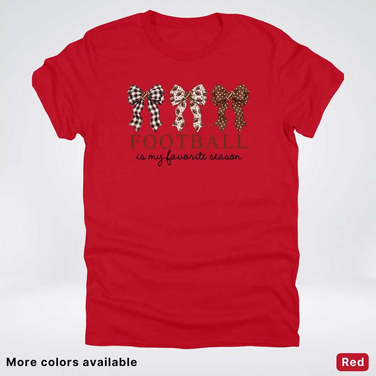 Football Is My Favorite Season – Game Day Bow T-Shirt