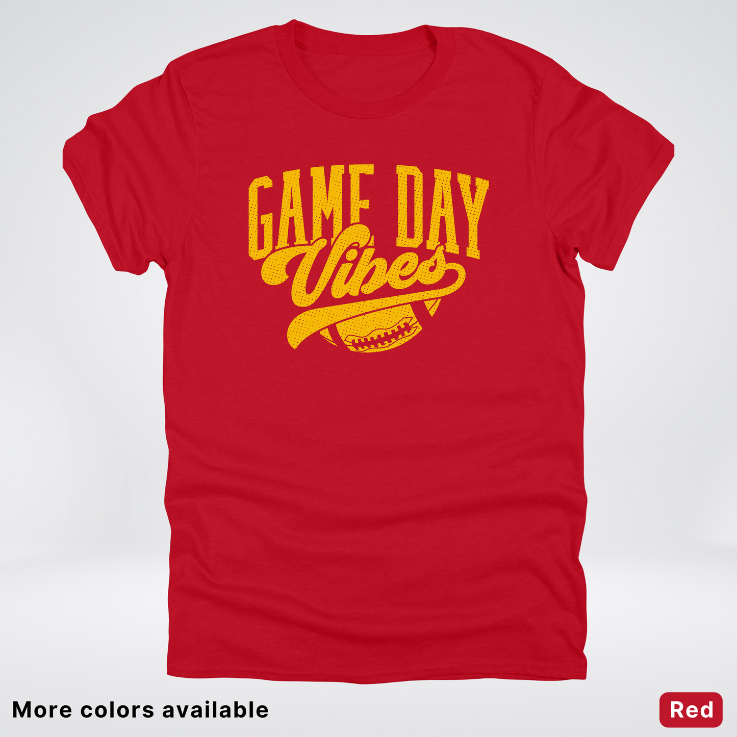 Game Day Vibes - Gold Design - Football T-Shirt