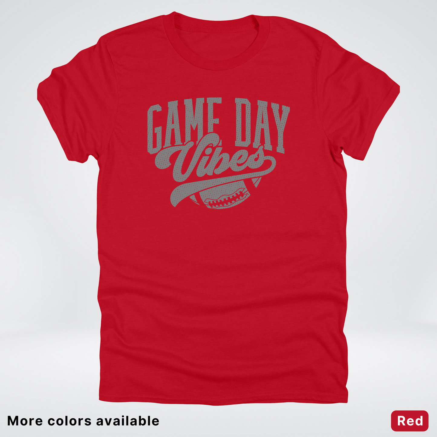 Game Day Vibes - Gray Design - Football T-Shirt