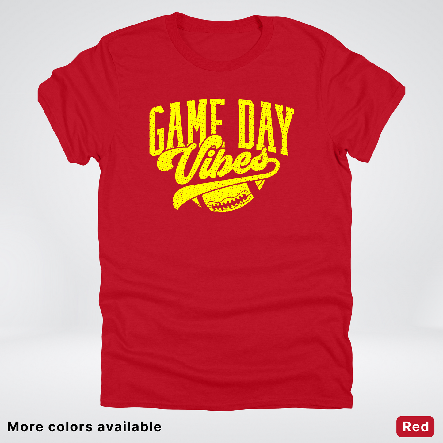 Game Day Vibes - Yellow Design - Football T-Shirt
