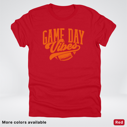 Game Day Vibes – Orange Design - Football  - T-Shirt