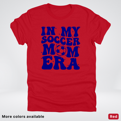In My Soccer Mom Era – Navy Design - T-Shirt