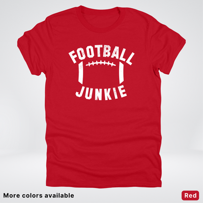 Football Junkie – White Design - T-Shirt