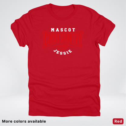 Custom Mascot & Name – Red Design – Cross Country 07 - T-Shirt
