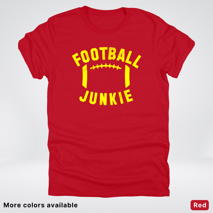 Football Junkie – Yellow Design - T-Shirt