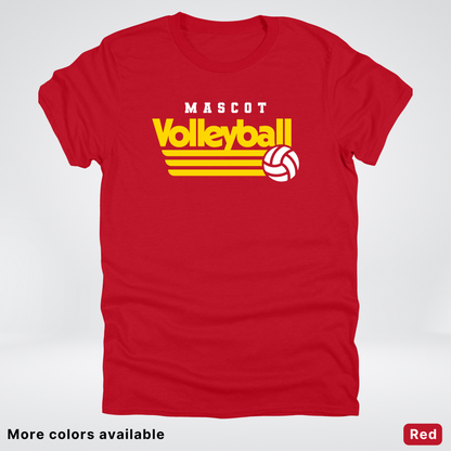 Custom Mascot - Gold - Volleyball Design 52 - T-Shirt