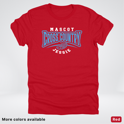 Custom Mascot & Name – Light Blue Design – Cross Country 11 - T-Shirt