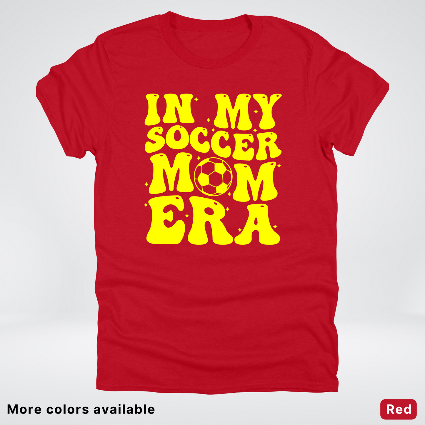In My Soccer Mom Era – Yellow Design - T-Shirt