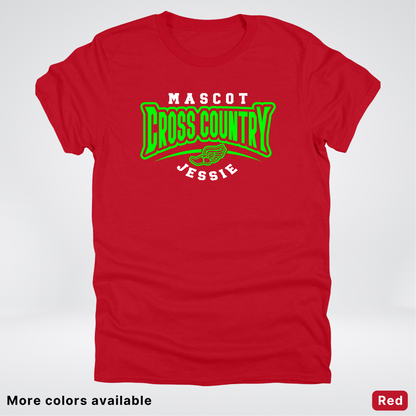 Custom Mascot & Name – Green Design – Cross Country 09 - T-Shirt