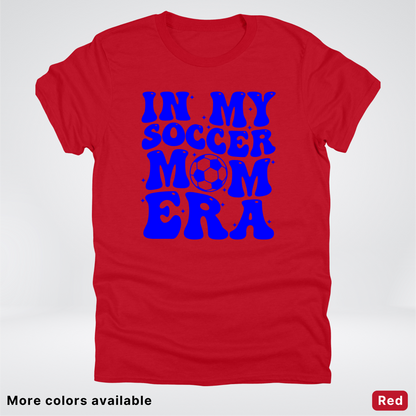 In My Soccer Mom Era – Blue Design - T-Shirt