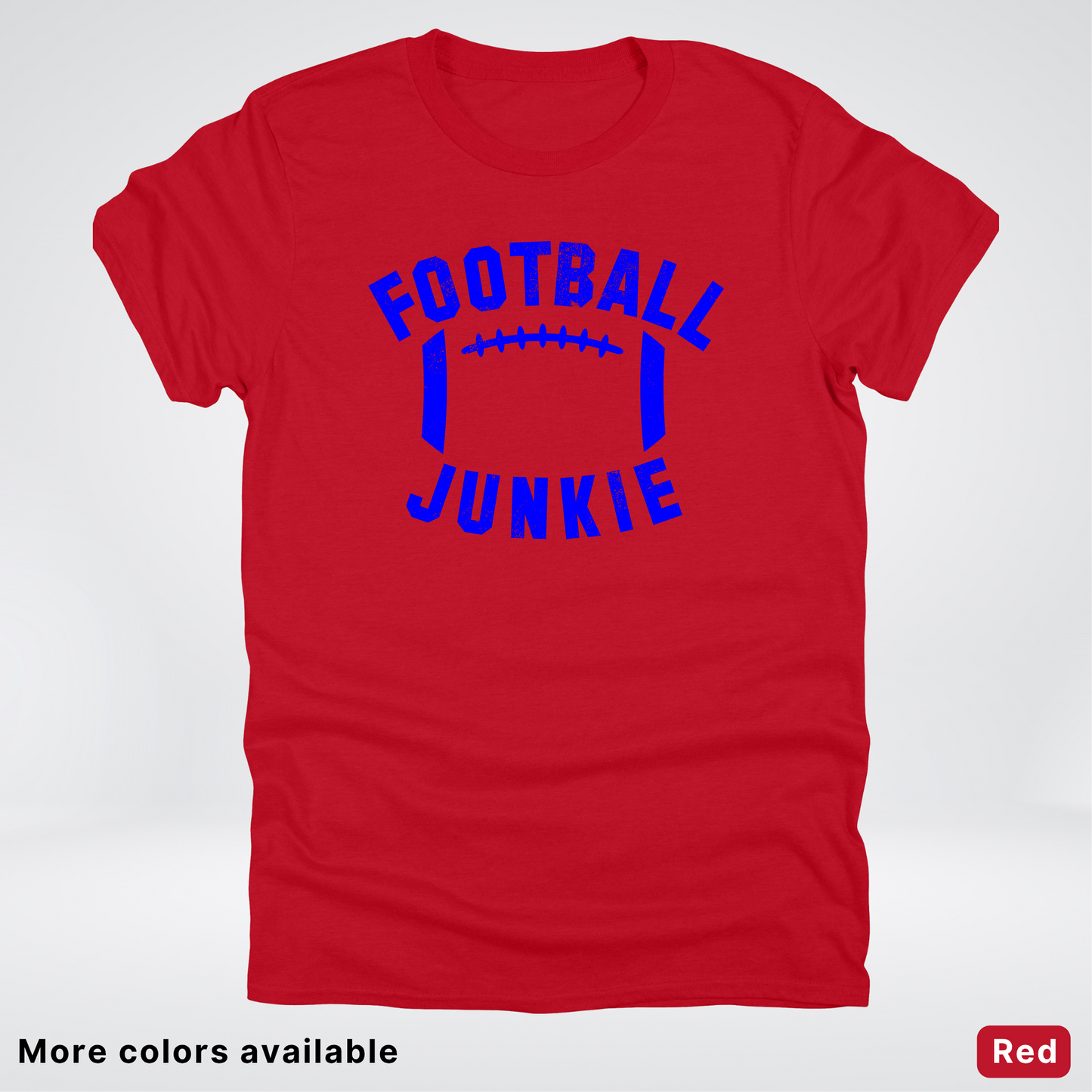Football Junkie – Blue Design - T-Shirt